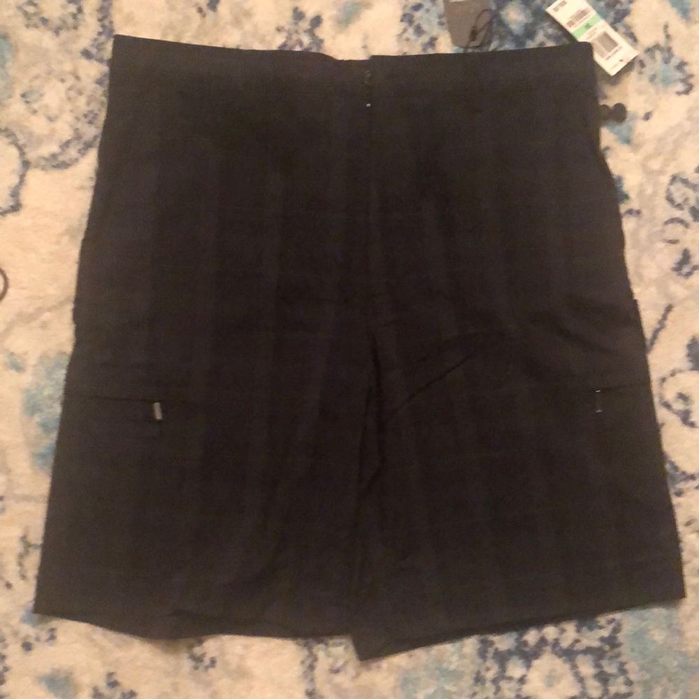 NWT Greg Norman Tasso Elba-shorts black plaid W34
